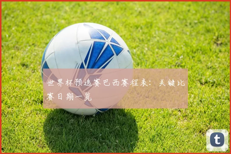 世界杯预选赛巴西赛程表：关键比赛日期一览