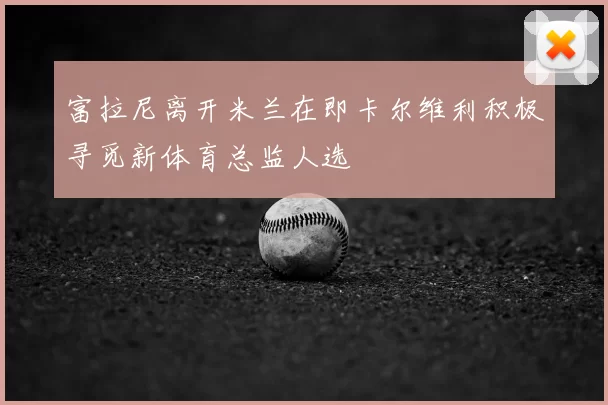 富拉尼离开米兰在即卡尔维利积极寻觅新体育总监人选